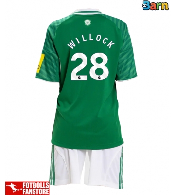 Newcastle United Joe Willock #28 Bortatröja Barn 2025-26 Kortärmad (+ Korta byxor)